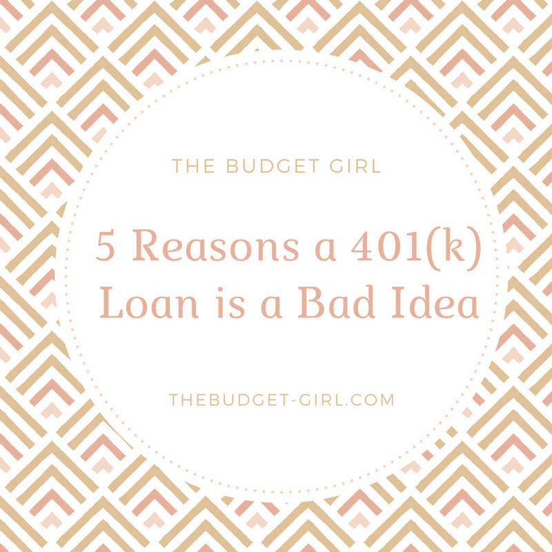 5 Reasons a 401(k) loan is a Bad Idea