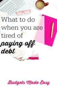 burned out paying off debt