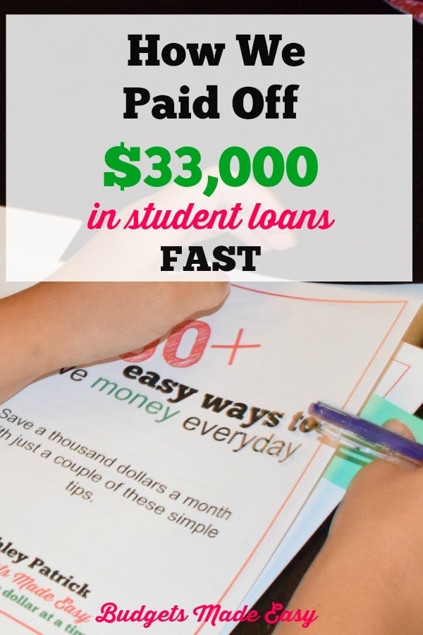 how to pay off student loans in less than a year