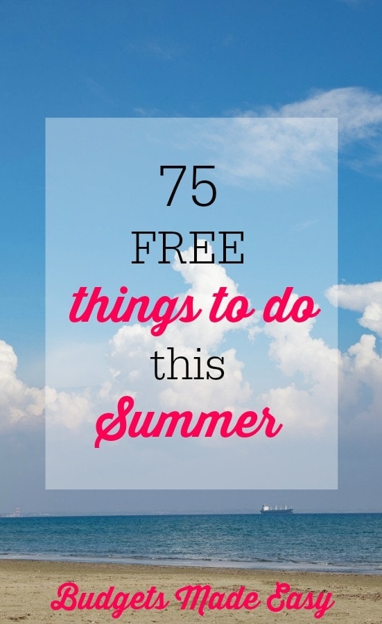 75 free things to do this summer