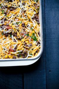 easy Mexican tortilla casserole