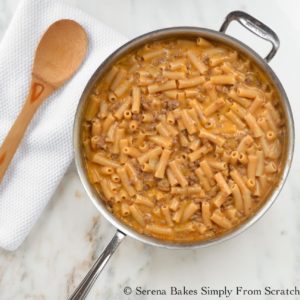 homemade cheeseburger helper