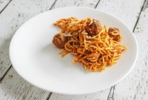 spaghetti and meatballs