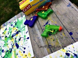 squirt gun painting