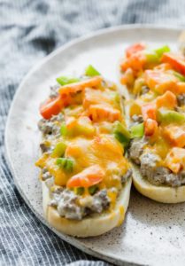 Beef Stroganoff boats