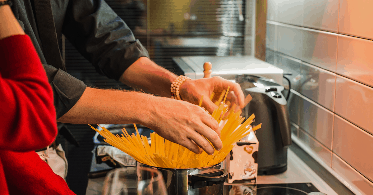 making pasta