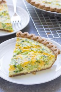 easy broccoli cheese quiche