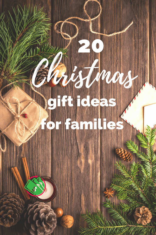 20 family gift ideas for the whole family. Even the kids will enjoy these. They are fun and personalized and can be for a whole group even on a budget. Theses Christmas gift ideas can be fun, creative, and DIY! #crhhistmas #gifts #family #DIY #budget