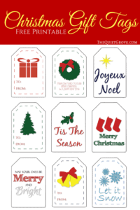 traditional gift tags