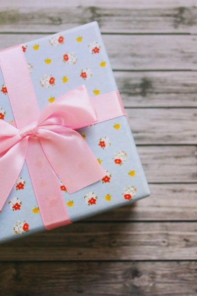 Cute Gift Box With Retro Filter Effect