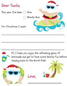 free printable Santa letter
