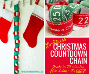 free christmas countdown activity