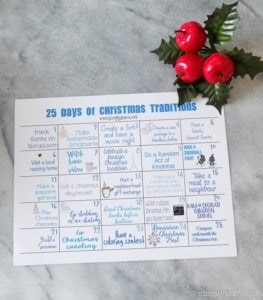 free christmas printable family activity