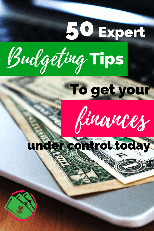 50+ budgeting tips for beginners that will save money and help you get debt free. This budgeting tips post will help couples, young adults or those living on one income. Even Dave Ramsey would approve of these tips! Frugal living with a budget can completely change your life! #budgeting #money #savemoney #daveramsey #budget