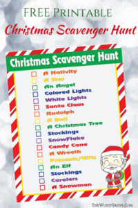 free printable christmas scavenger hunt