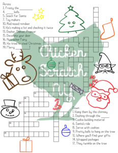 free christmas crossword puzzle