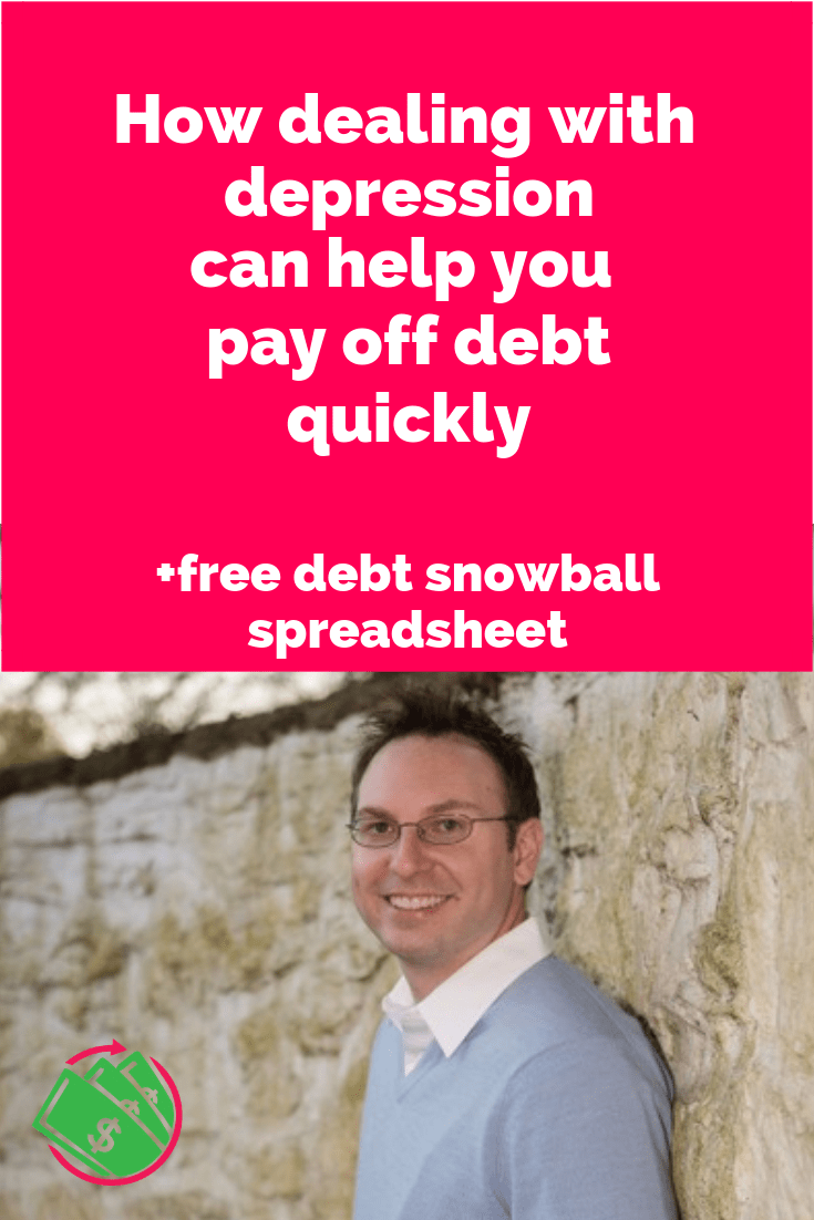 How to pay off debt quickly including credit cards and student loans. Plus dealing with your depression can help pay off debt and stop spending money. | tips | motivation | Dave Ramsey | #debt #creditcards