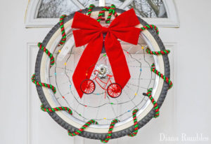 bicycle christmas wreath