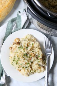 creamy mushroom risotto