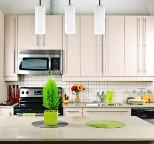 Modern Kitchen Interior With Natural Stone Countertop