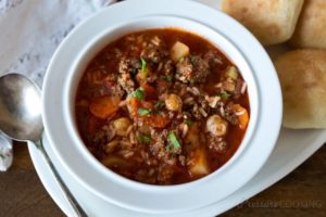 vegetable and beef soup