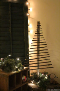 rustic christmas tree