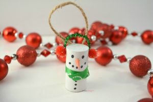 wine cork snowman