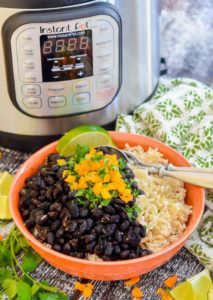 instant pot seasoned black beans