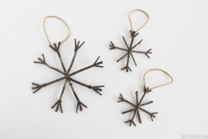 homemade twig ornaments