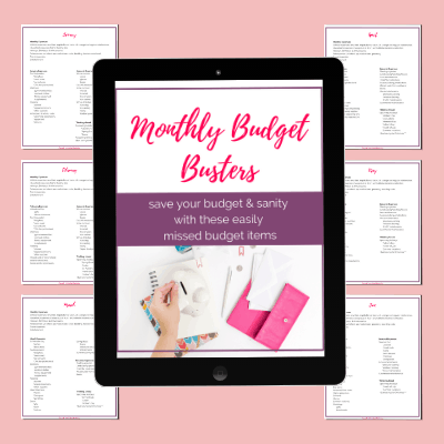 12+ Monthly Budget Busters List That Will Save Your Sanity and Budget