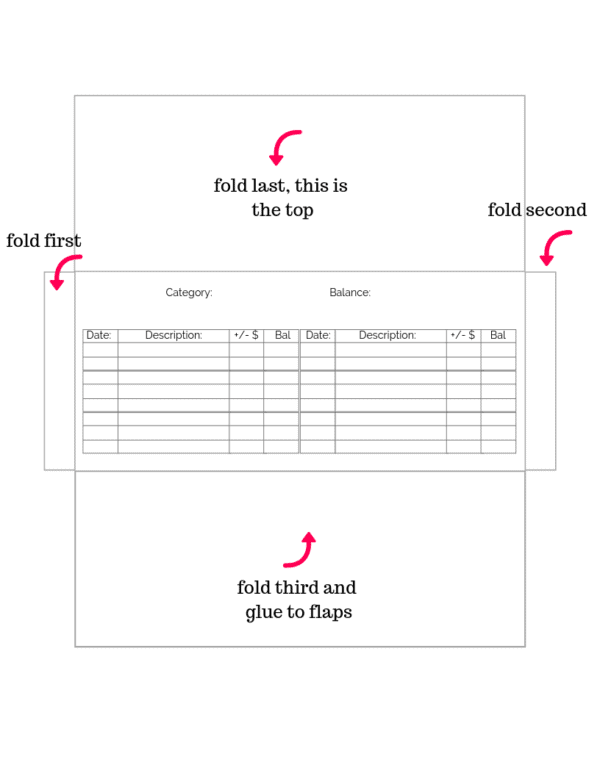 instructions for folding cash envelopes