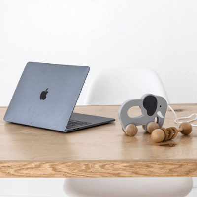 desk with elephant
