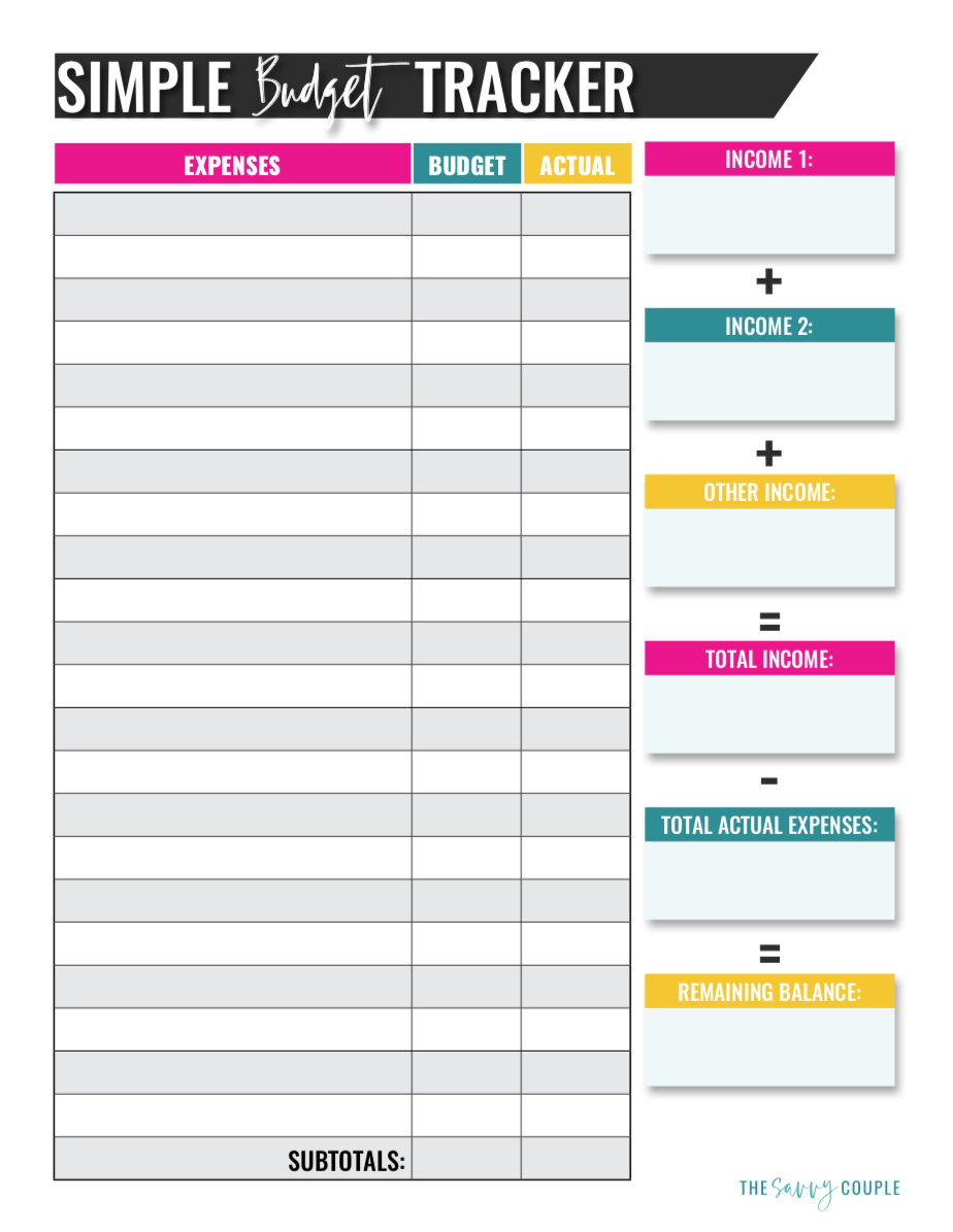 Excel Monthly Budget Template Free from www.budgetsmadeeasy.com