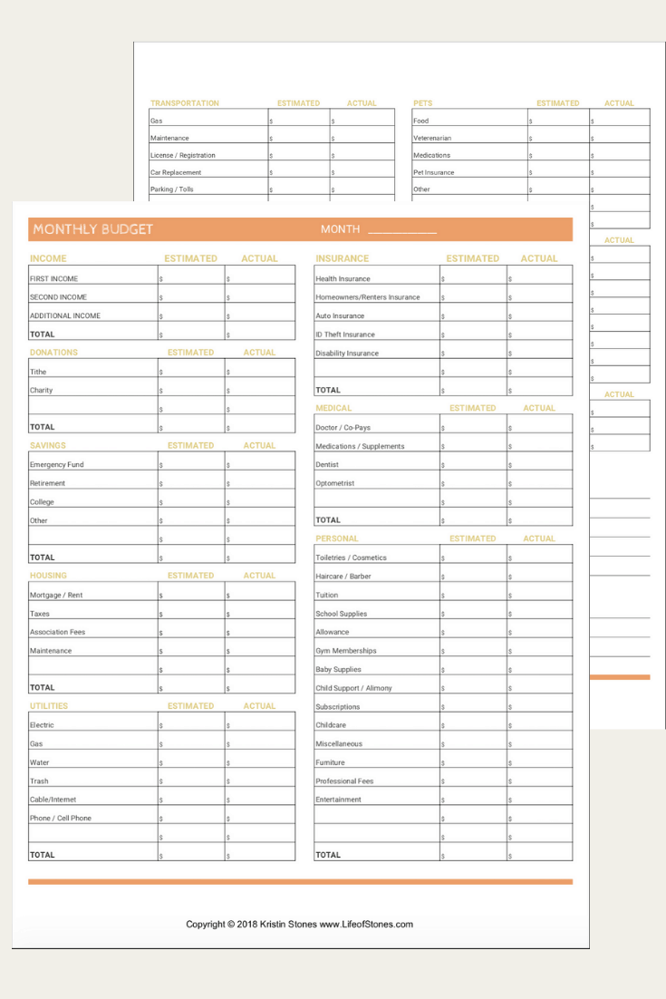 Personal Monthly Budget Template from www.budgetsmadeeasy.com