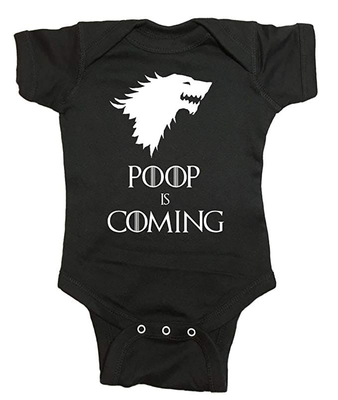 poop is coming game of thrones onesie