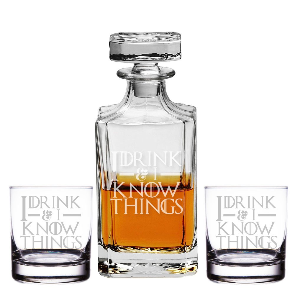 Game of Thrones decanter and shot glasses set