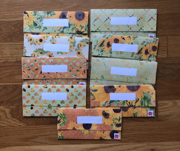 sunflower cash envelopes