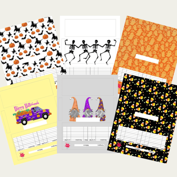 Halloween cash envelopes