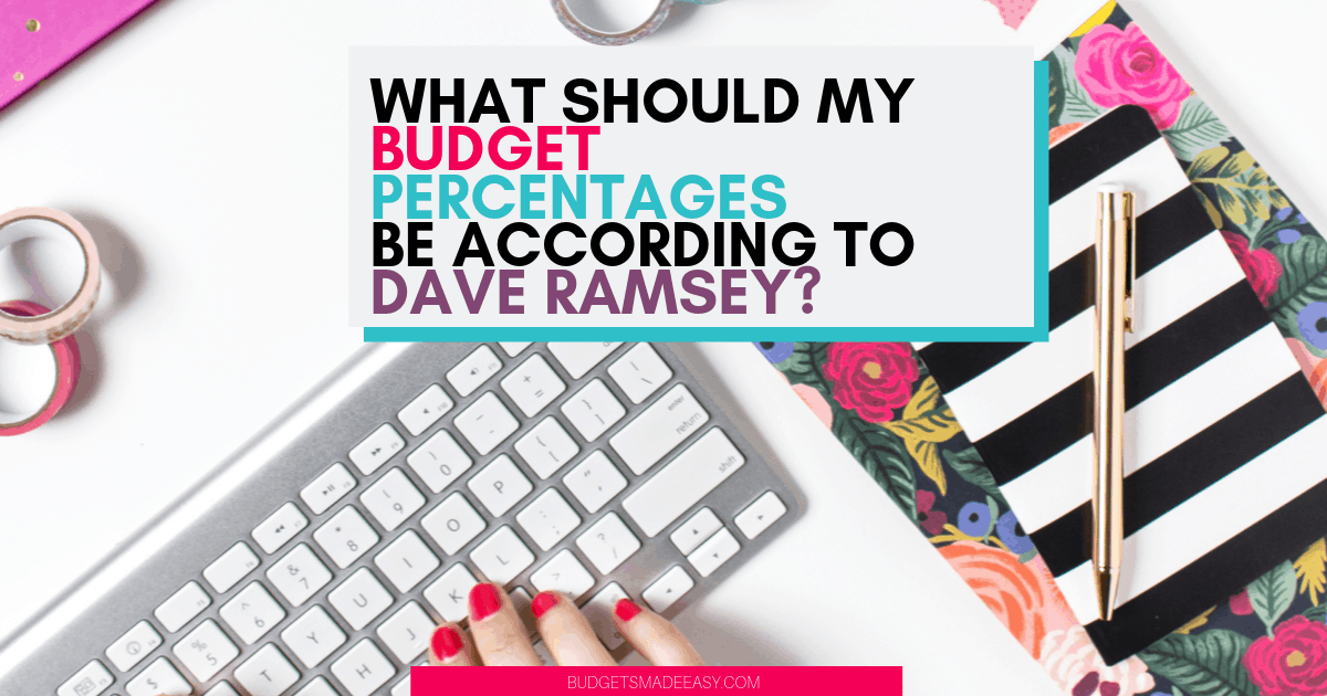 Dave Ramsey Budget Percentages Pie Chart