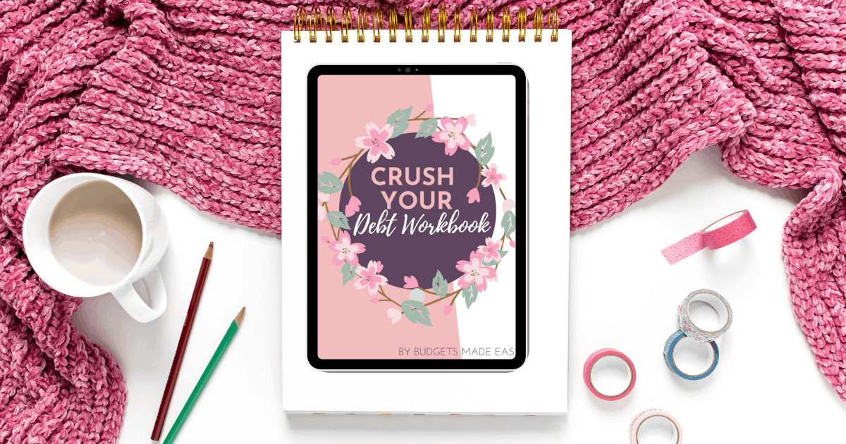 crush your debt workbook crush your debt workbook facebook size