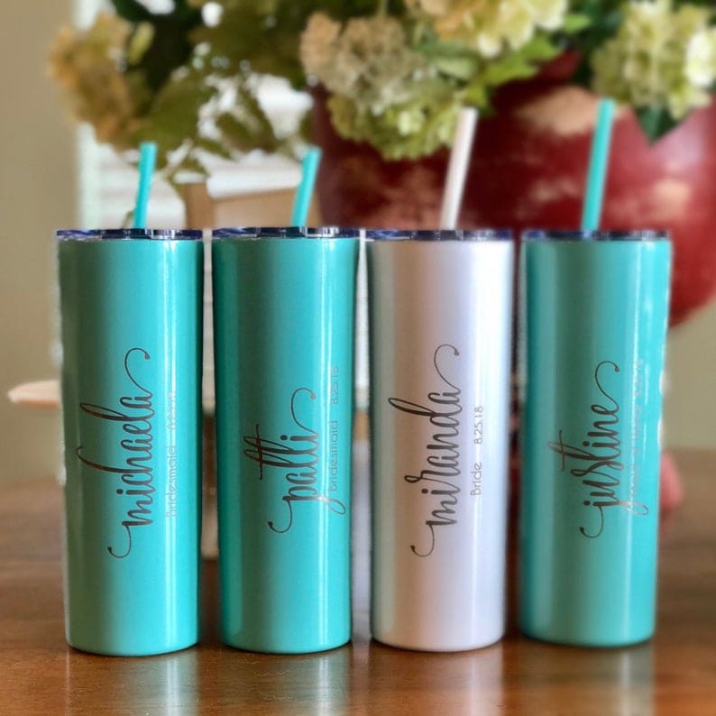 personalized skinny tumbler