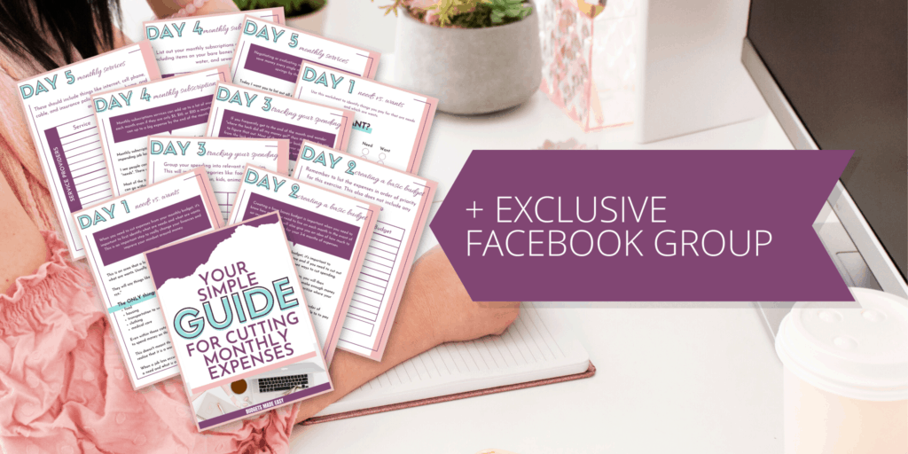 cutting expenses free printable workbook