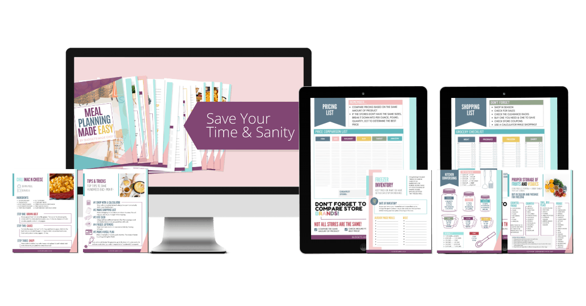 meal planning bundle