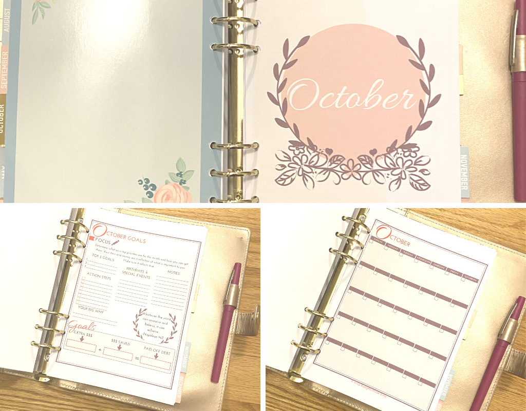 organizing bills with a budget binder