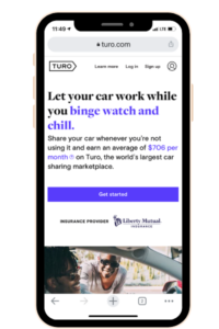 Use this Turo app to earn money fast and rent out your car. 