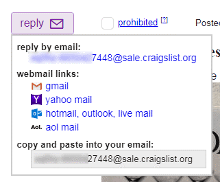Replying to Craigslist emails