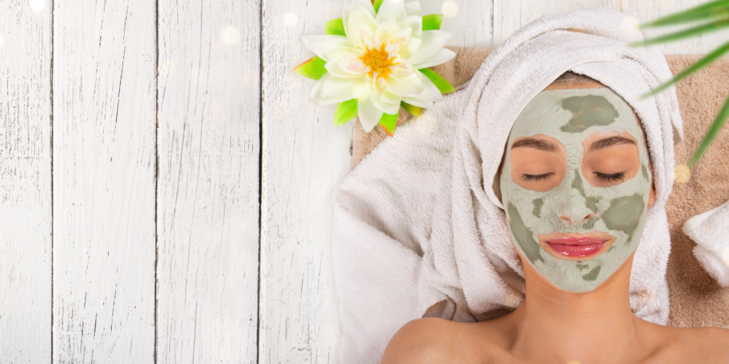 A woman enjoying a spa day because she was able to stick to her budget. 