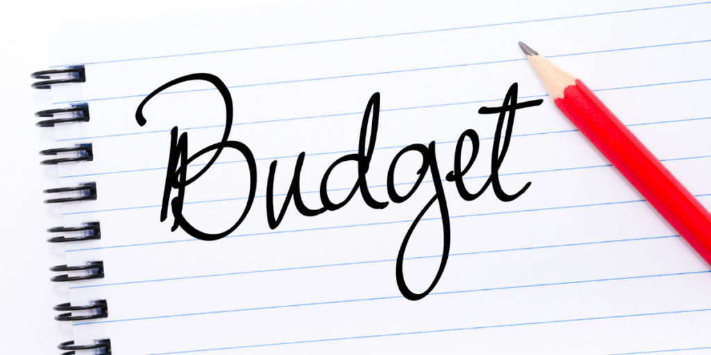 Creating a written budget and determining needs vs wants when spending income. 