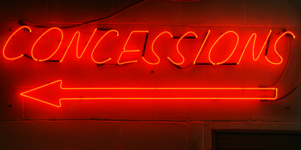 Working a concession stand over the summer part-time is great for earning extra money.