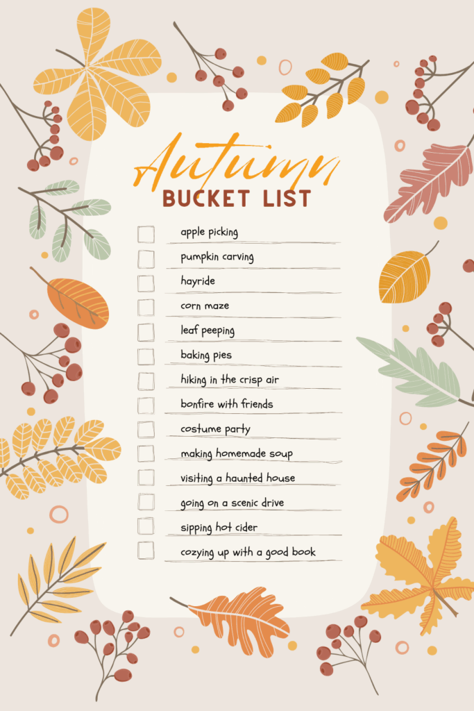fall bucket list